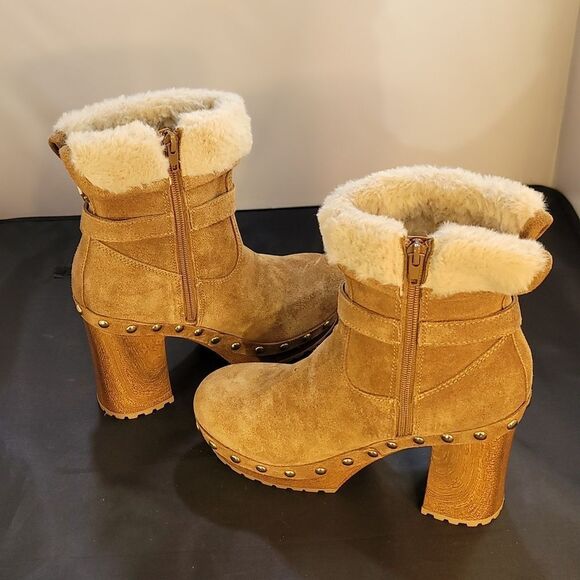 BRAND NEW GUESS DAMINA BLOCK HEEL PLATFORM BOOTS - Picture 5 of 16